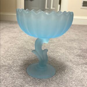 vintage collectible indiana glass co lotus compote